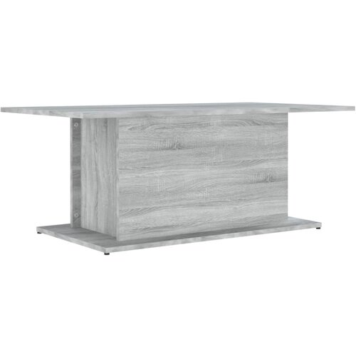 Maison Chic Klubska mizica - kavna mizica - Nizka mizica siva sonoma 102x55,5x40 cm iverna plo&amp;scaron;ča, (21752593) Slike