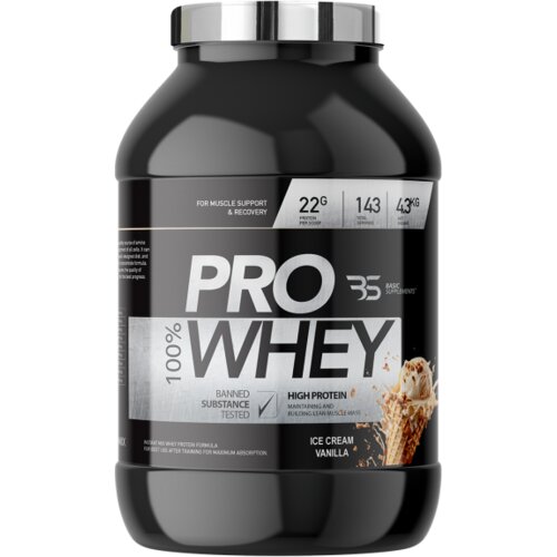 Basic Supplements pro whey protein – visokokvalitetan izvor proteina - vanila sladoled 4.3kg Cene