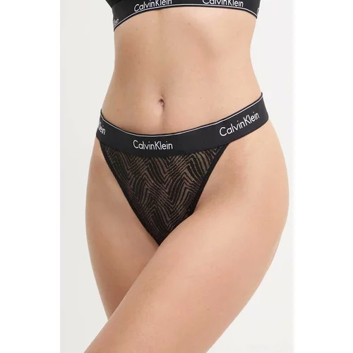 Calvin Klein Underwear Tangice črna barva, 000QF7714E