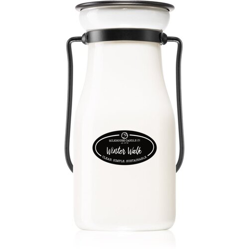 Milkhouse Candle Co. Creamery Winter Walk mirisna svijeća Milkbottle 227 g Slike