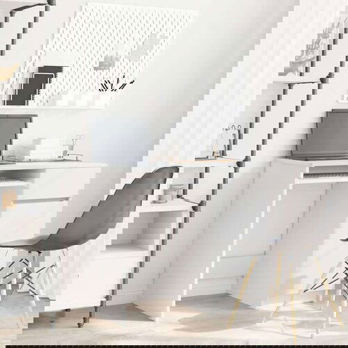  Bijeli 86x49x76 cm Konstruirano drvo Slike