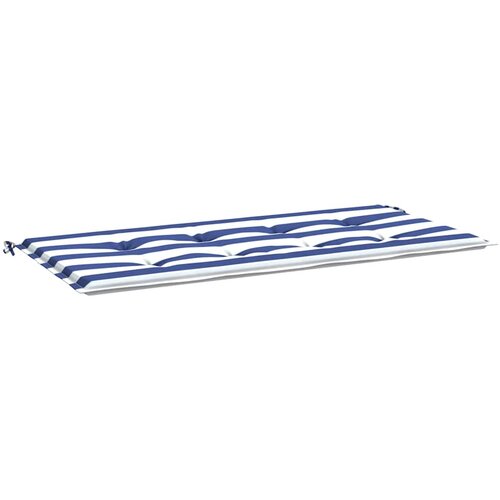 vidaXL Blazina za vrtno klop modro bele črte 100x50x4 cm oxford, (20655880) Cene