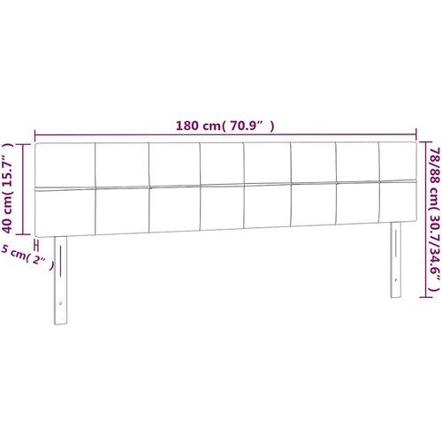  LED uzglavlje tamnozeleno 180x5x78/88 cm bar&amp;scaron;unasto Slike
