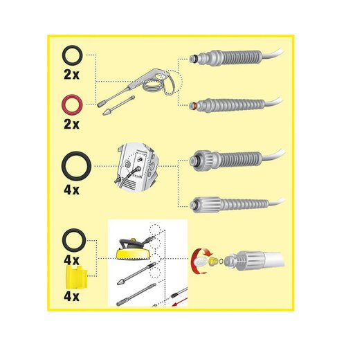 Karcher Komplet zamjenskih O prstenova 2.640-729.0 Pogodno za marke (visokotlačne čistaće) Slike