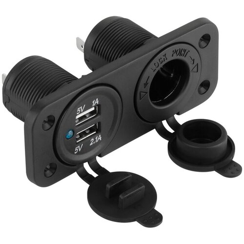 Peiying Ugradni auto punjač PY-CHR0002, Sa utičnicom upaljača, 2xUSB, 3100 mA Slike