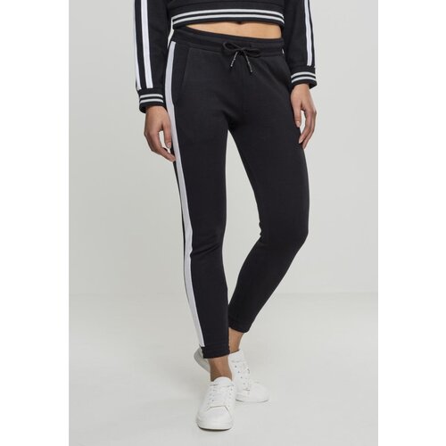 Urban Classics Ladies Interlock Jogpants black/white Slike
