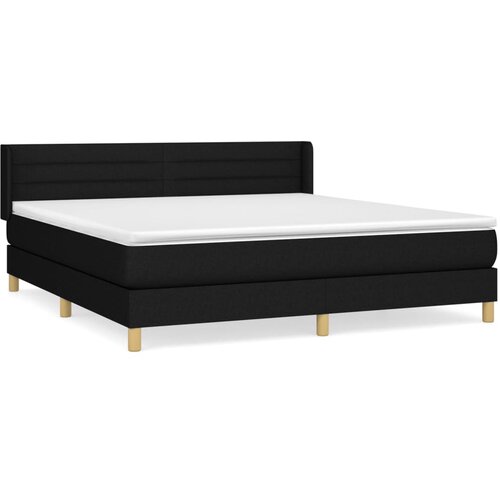 Maison Chic Box spring postelja - Vzmetna postelja z vzmetnico črna 180x200 cm blago SL8327, (21886029) Cene
