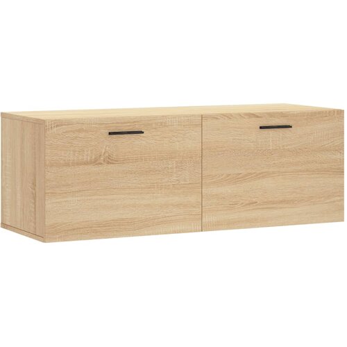  Zidni ormarić boja hrasta 100 x 36,5 x 35 cm konstruirano drvo Slike