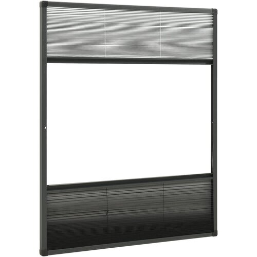  Nabrani zaslon protiv insekata za prozore aluminijski 80x100 cm Slike