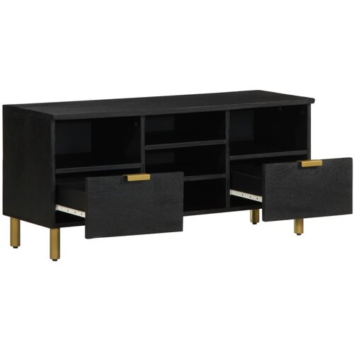 Maison Chic TV omarica - TV enota - Televizijska omarica črna 100x33x46 cm iz umetnega lesa, (21699771) Cene