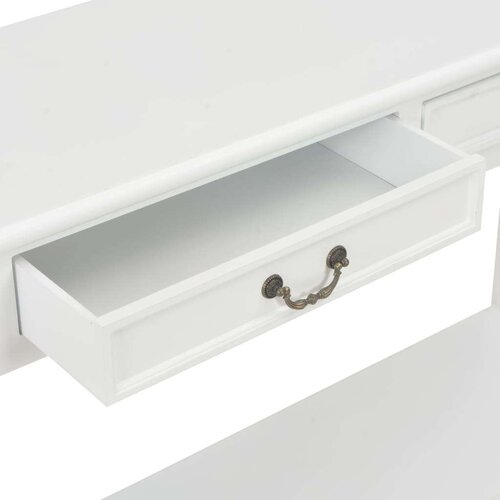  Konzolni stol bijeli 110 x 35 x 80 cm drveni Slike
