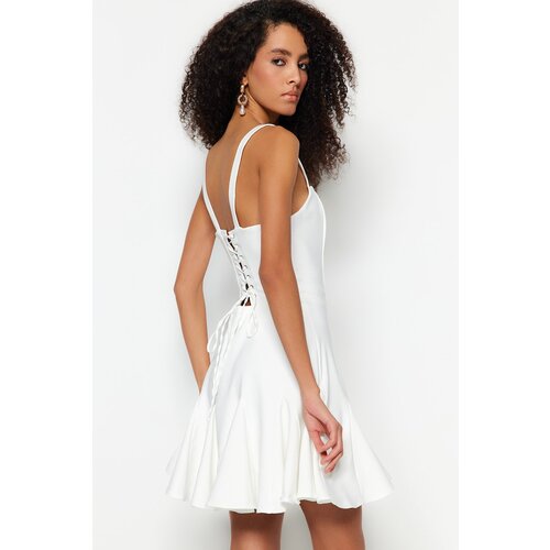 Trendyol Dress - Ecru - Skater Slike