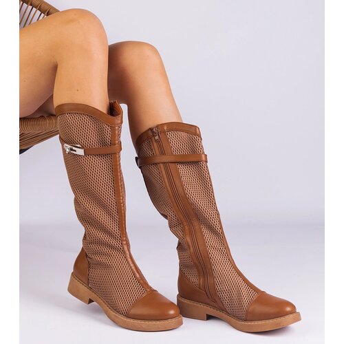 Gemre Brown high mesh boots Torento Slike