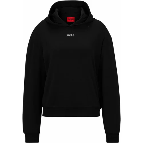 HUGO Red Sweater majica 'Shuffle' crna / bijela