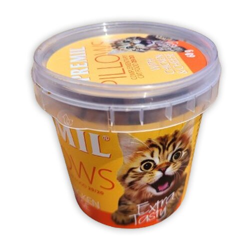  Premil-cat pillows with chicken and cheese 60gr Cene