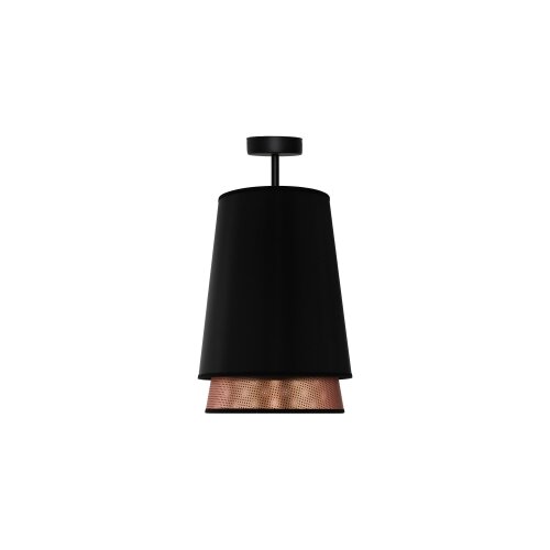  Duolla - Plafonski luster BELL SHINY 1xE27/15W/230V, prečnik 25 cm, crna/bakrena Slike