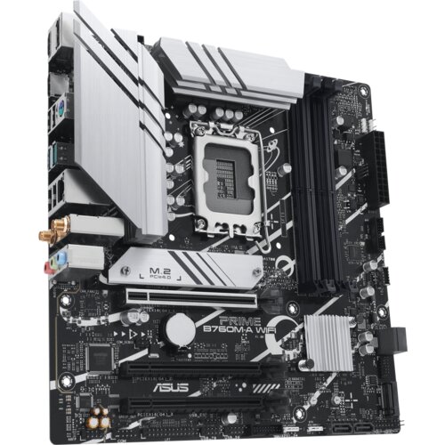 Asus PRIME B760M-A WIFI LGA1700 mATX osnovna plošča - Intel B760, 4xDDR5, 2xM.2, 4xSATA, 2.5Gb LAN, WiFi 6, BT, 1xDP, 2xHDMI, Aura Sync - 90MB1EL0-M1EAY0 Cene