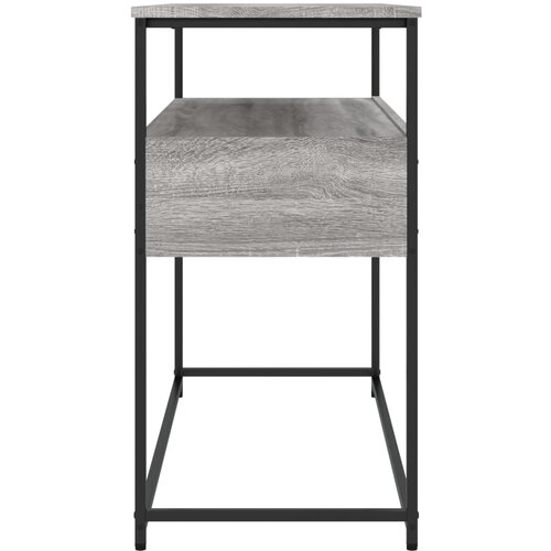  Konzolni stol siva boja hrasta 100x40x75 cm konstruirano drvo Slike