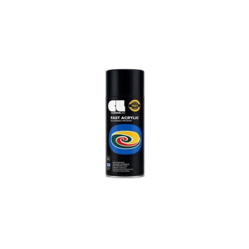  SPREJ ZA FARBANJE CRNI MAT FAST ACRYLIC RAL9005 400ml Slike