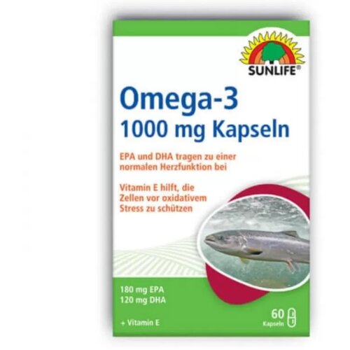 Sunlife Kapsule Omega 3, 1000mg, 60 kapsula Slike
