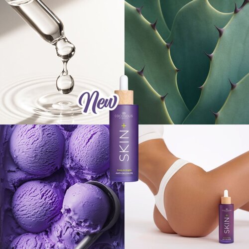 Cocosolis SKIN+ serum proti celulitu z gladilnim učinkom z vonjem Blueberry Ice Cream 100 ml Slike