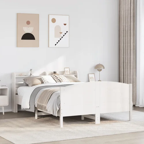 Furnova Posteljni okvir brez vzmetnice bel 120x190 cm trdna borovina, (21934913) Furnova Posteljni okvir brez vzmetnice bel 120x190 cm trdna borovina, (21934913)