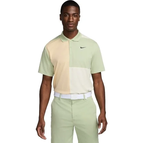 Nike Dri-Fit Victory+ Blocked Mens Polo Honeydew/Coconut Milk/Pale Vanilla/Black L