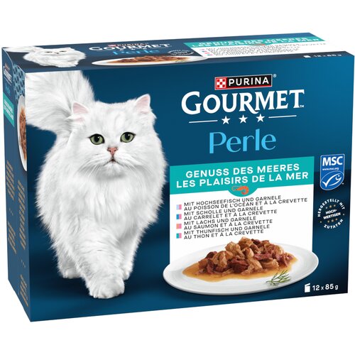 4 + 1 gratis! 5 x Gourmet Perle - Mije&amp;scaron;ani izbor: Morski užitak 5 x (12 x 85 g) Slike