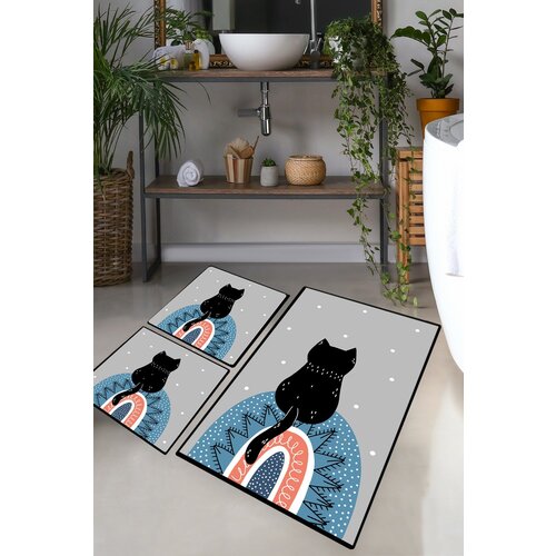 Waiten multicolor bathmat set (3 pieces) Slike