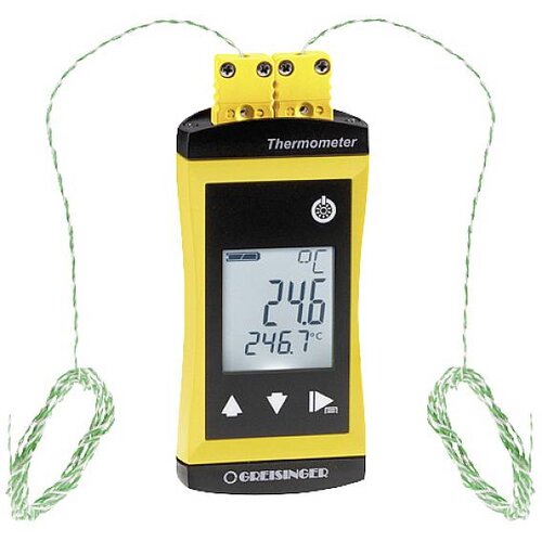 Greisinger G1202-GTF300 2-kanalni alarmni termometer -65 - +1200 °C Vrsta senzorja K v nekaj sekundah, (20638441) Cene