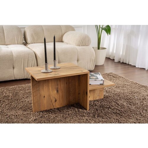 Hanah home stočić za dnevnu sobu harmony - atlantic pine atlantic pine coffee table Slike