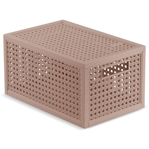Curver Prljavo roza kutija za pohranu s poklopcem od reciklirane plastike 19x30x15 cm Kaya &ndash; Cijene