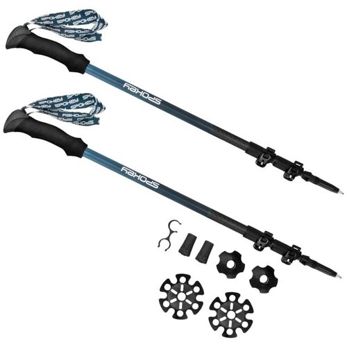 Spokey CARBON Trekking buds carb 3-dielne, clear-blue Slike