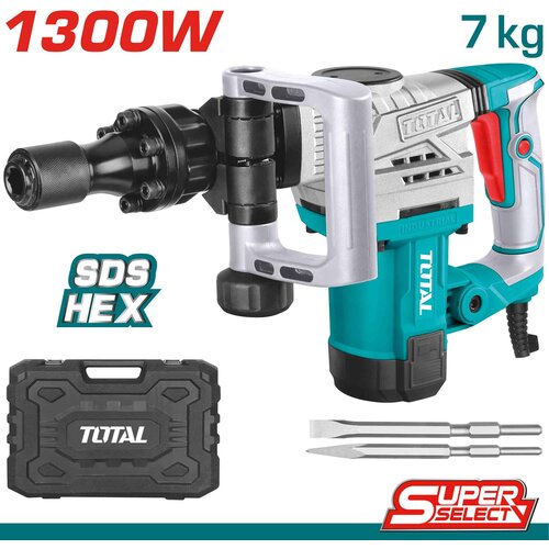 Total Električno kladivo za rušenje 1300W, SDS Hex/ 3800bpm/17mm/20J, serija INDUSTRIAL (TH2130016), (20915161) Cene