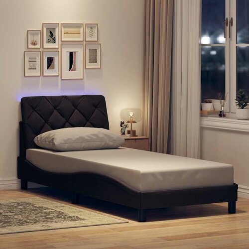  Okvir kreveta s LED-om bez madraca 90x200 cm od tkanine Cijene