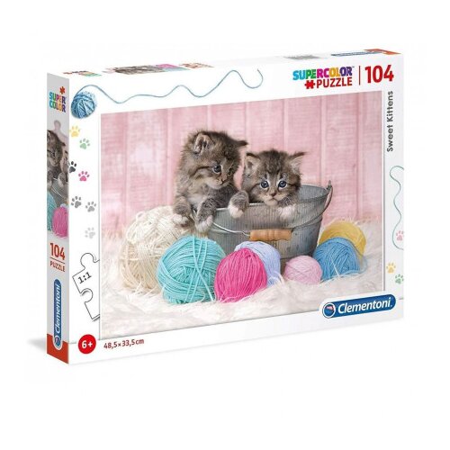 Clementoni Igračka puzzle Slatke mace 104 dijela 27115 Cene