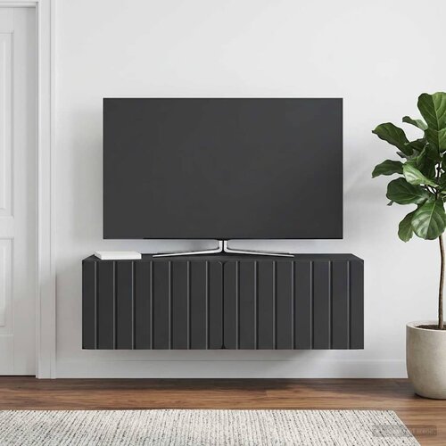 TV ormar za zid 98 x 31 x 30 cm Crna Konstruirano drvo Cene