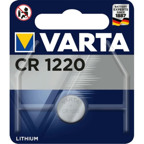 Varta Baterija litijska, CR1220, 3 V, dugmasta, blister 1 kom Slike