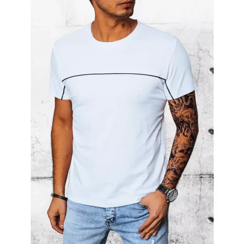 DStreet Plain white T-shirt for men