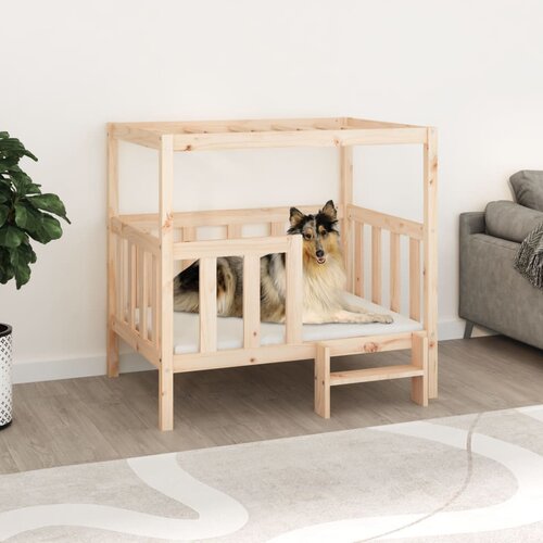vidaXL Krevet za pse 105,5x83,5x100 cm od masivne borovine Cijene