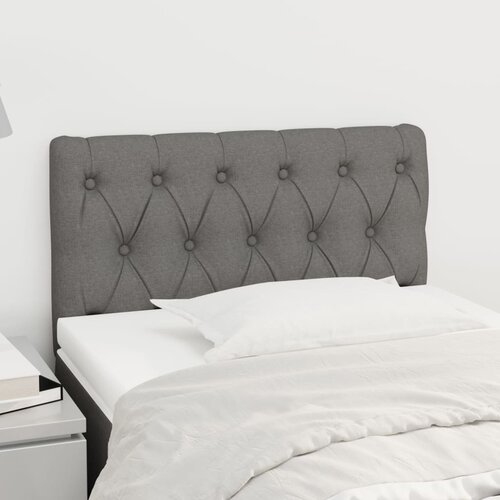 vidaXL Posteljno vzglavje temno siv 80x7x78/88 cm blago Cene