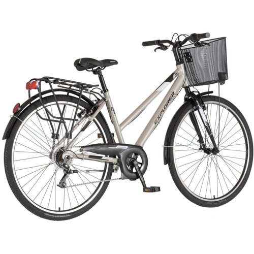 Explorer bicikl tour  axys lady 28" alu 17" v-brake 6 brzina 155-178cm (s/m) sivi 1282087 Cene
