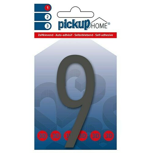Home Številka Pickup 3D Home Oslo (Motiv: 9, višina: 9 cm, sive barve) Cene