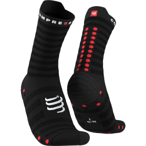 Čarape Compressport PRS V4.0 Ultralight Run High Black/Red - T4 Cijene