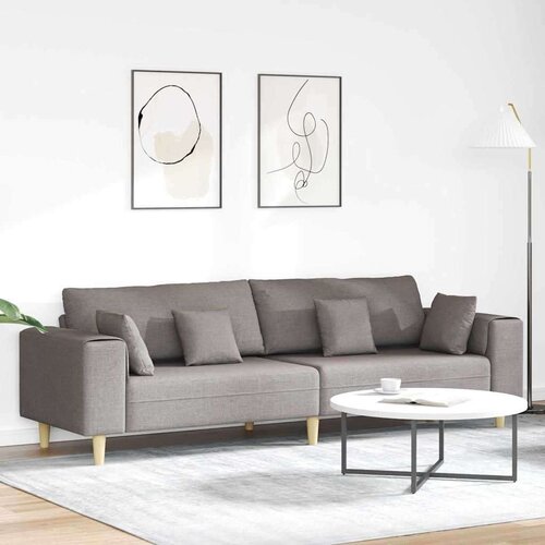  Tkaninska sofa s jastukom Sivo-smeđa 208 cm tkanina Cijene
