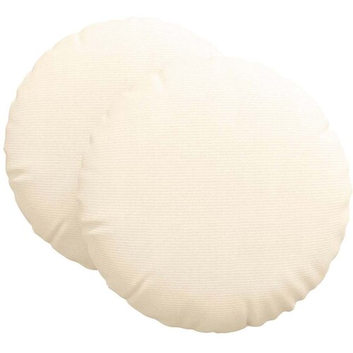  Jastučići za sjedenje 2 pcs Krema &amp;Oslash; 80 cm Kordura tekstil Slike