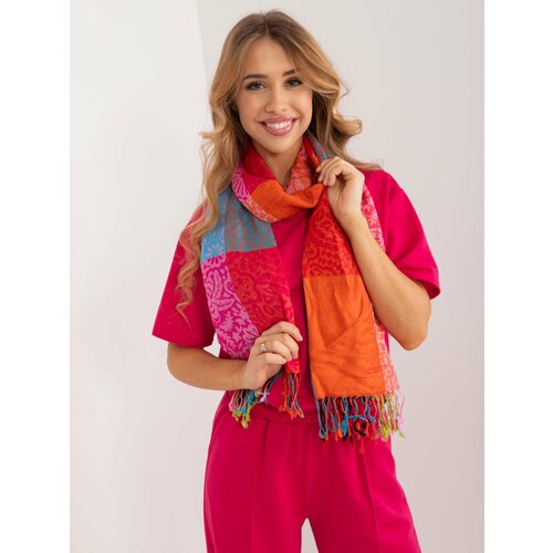 Fashion Hunters Women's scarf with colorful fringes Cene