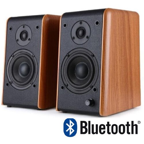 Microlab B-77BT Aktivni drveni zvučnici 2.0 64W (18W+14Wx2) 3,5mm +Bluetooth Slike