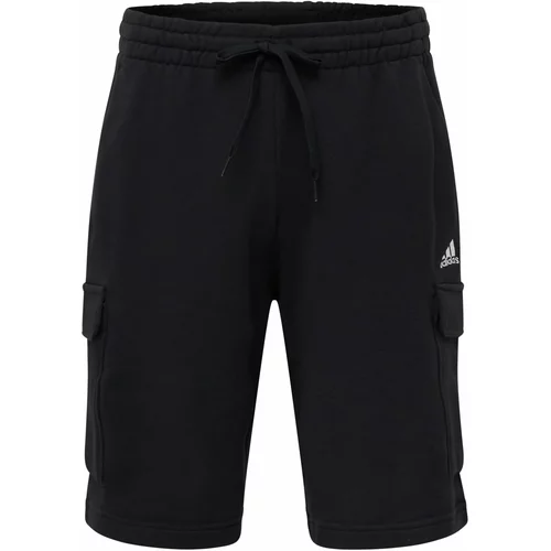 ADIDAS SPORTSWEAR Športne hlače 'Essentials' črna / bela