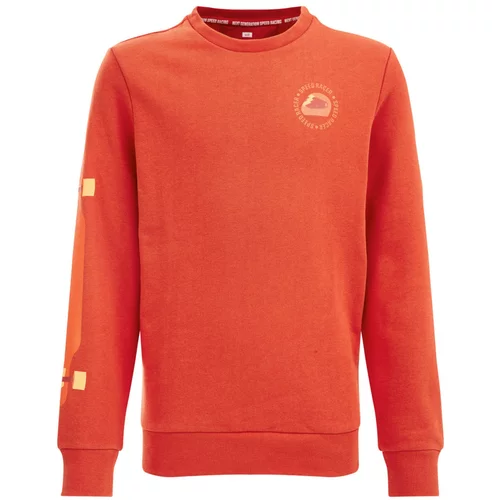 WE Fashion Sweater majica žuta / narančasta / ciglasto crvena / svijetlocrvena